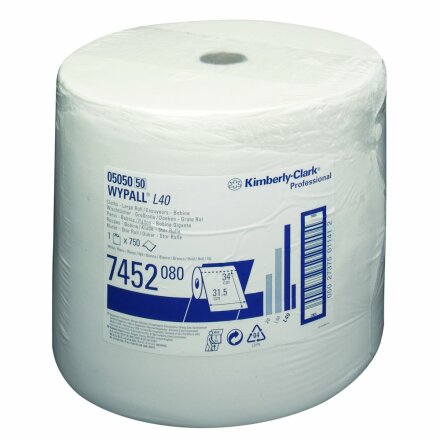 Kimberly Clark Torkduk L40 259 m/rl vit WypAll